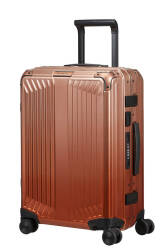 Samsonite LITE-BOX ALU WALIZKA kabinowa z aluminium NA 4 KOŁACH 55CM gradient copper